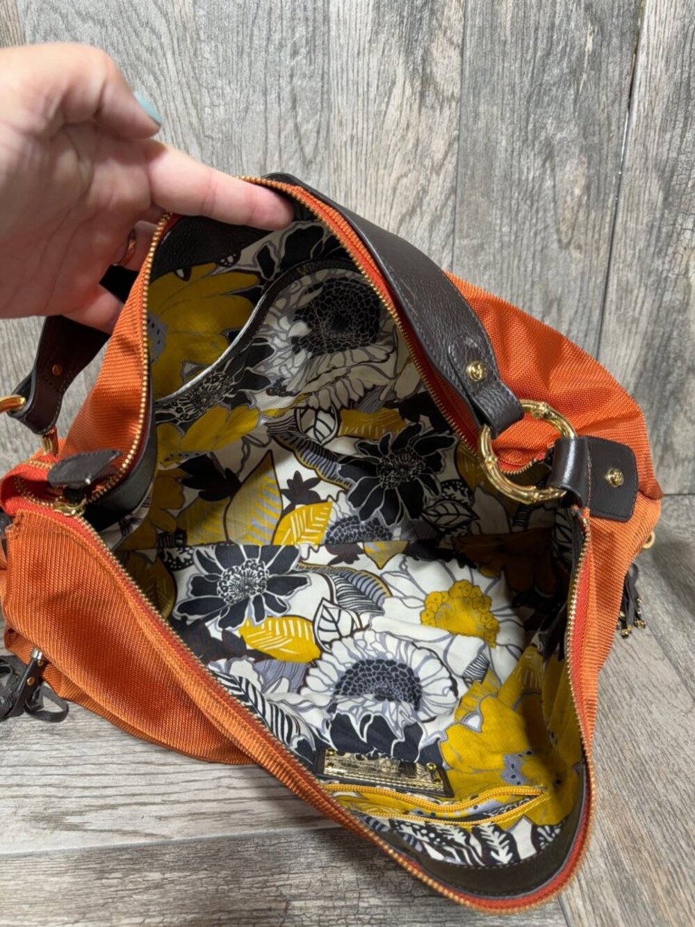 JEAN-PIERRE KLIFA Anteprima-Nueva Shoulder Bag Purse Orange Tassel Hobo Handbag - Picture 4 of 16